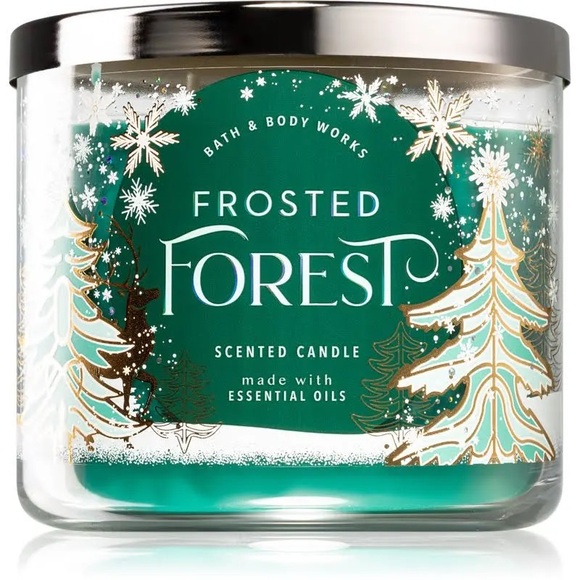 🕯️BATH & BODY WORKS 🕯️Frosted Fores t3-Wick Candle - Picture 1 of 1